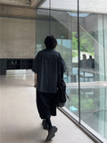 Two Pocket Small Line Boxy Half Shirt