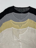 Hachi Strap Loose Fit Cardigan