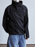 Cross high neck anorak JK