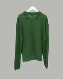 Cass see-through knit zip-up