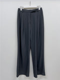 Log High Waist Wide Slacks