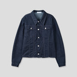 [SET] Aubert Non-Faded Wrap Denim Jacket