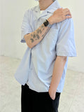 SS Cooling Open Collar Half Shirt