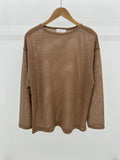 Summer see-through mesh knit