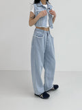 [unisex] Risk Vintage Wide Denim Pants