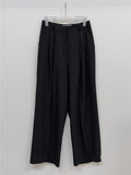 French Stripe Wide Slacks