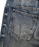 Swain Double Back Pocket Wide Denim Pants