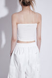 nylon pintuck carge pants