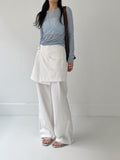 Loti Denim Wrap Mini Skirt