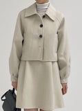 [handmade] Shael Wool Balloon Crop Short Jacket