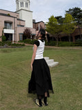 RIB LAYERED SLEEVELESS
