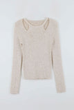 Jennifer open shoulder knit