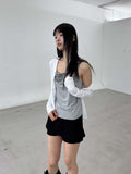 FRILL BUSTIER SLEEVELESS