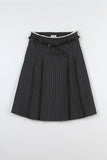 cut-out belt set skirt