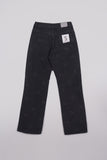 logo print denim