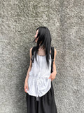 FRILL SLEEVELESS MINI ONEPIECE