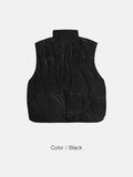 [Fillpower 700G] Irregular Shirring Line Puffer Vest