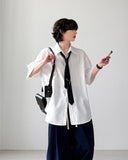 Maiz Seersucker Half Shirt