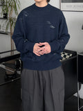 Jagged Damage Cotton Knit