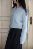 Michelle Crop Fur Cardigan