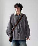 Block Stripe Balloon Shirt