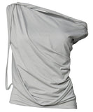 Braided Drape One-Shoulder Top