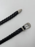 [20mm] Cowhide Mesh Western Slim Belt
