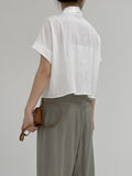 New Tapt Big Pocket Cropped Shirt
