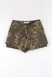 Leopard wrap shorts