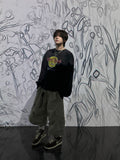Amekaji Loose Cargo Crop Pants