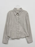 Bartle Stripe Slim Fit Crop Shirt