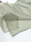Organza Plain Layered Short Sleeve Blouse