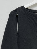 Forming double hole crop knit