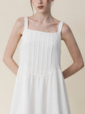 Neillo pintuck sleeveless long one piece
