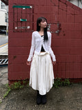 TWIST BUTTON V-NECK CARDIGAN