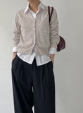 Groa Wool V-neck Cardigan