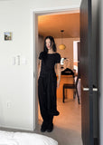 2WAY STRING FLARE PANTS