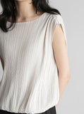 [Premium] Elange Pleated Banding Sleeveless