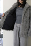 Bichon overfit fur jacket