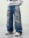 Camio Destroyed Washed Denim Pants