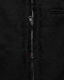 FRINGE TWEED ZIP-UP JACKET