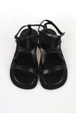 T dark strap sandals