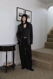 Halim studded black denim