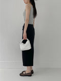 Lauder linen H-line long skirt