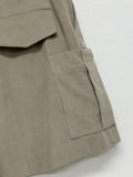 Cargo corduroy half-length pants