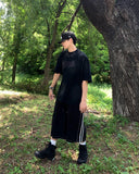 Nylon Track Stitch Bermuda Pants