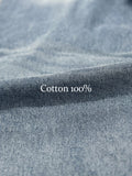 Paneled Incision Washed Denim