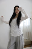 Two-tuck wide string pants