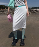 RIB RIBBON MIDI SKIRT