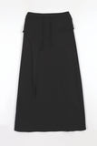 Tie banding long skirt